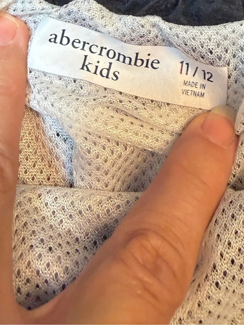 Abercrombie Kids boys Black to gray Ombre Swim Trunks size 11-12 VGC